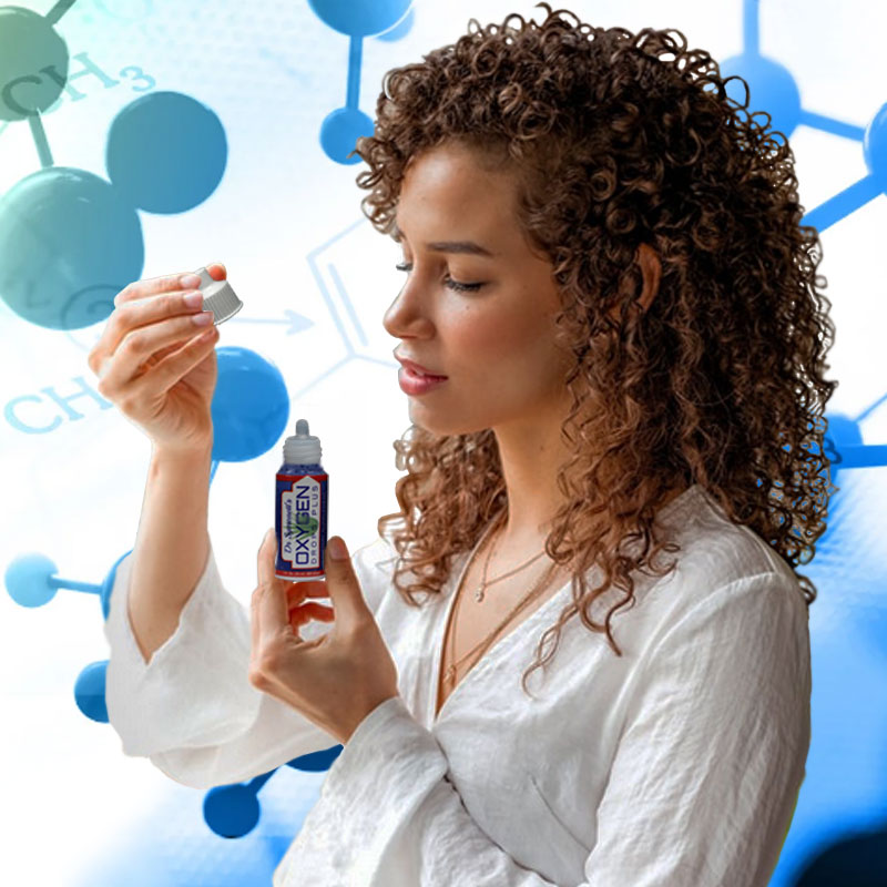 Woman Thinking 'So this is Oxygen Drops Plus'